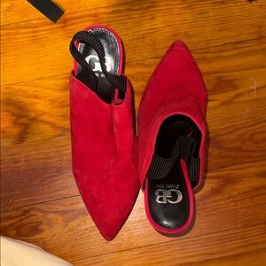 Gianni Bini Bold Red Mules